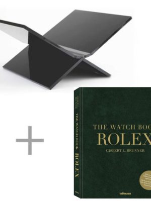 Boeken Standaard (Zwart) + The Watch Book Rolex (2023 Updated and Extended Edition)