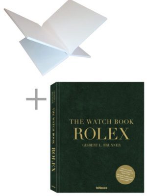 Boeken Standaard (Wit) + The Watch Book Rolex (2023 Updated and Extended Edition)